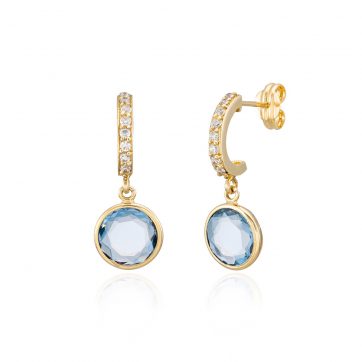 pendientes medio aro paves