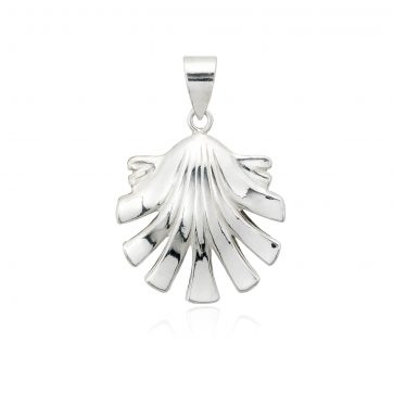 Colgante Concha Camino en oro blanco de 18 quilates